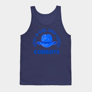 Blue Cowboy Hat Funny Western Quotes Tank Top